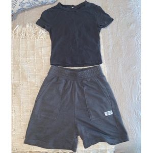 H&M basketball short & T-shirt lounge set